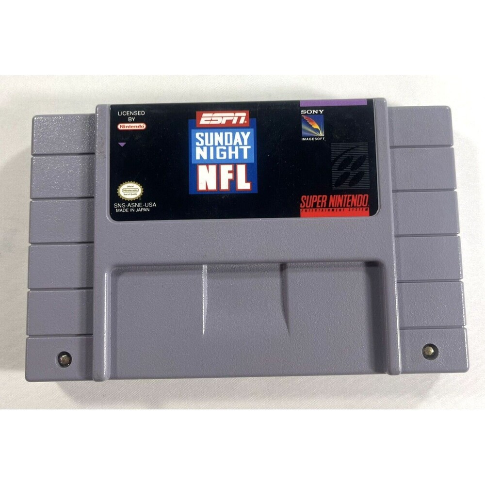 ESPN Sunday Night NFL Super Nintendo Entertainment System 1994 Tested